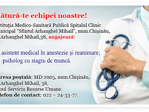 Anunţ de recrutare a personalului medical